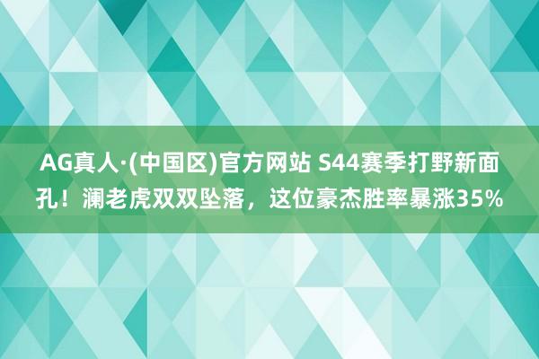 AG真人·(中国区)官方网站 S44赛季打野新面孔!澜老虎双双坠落,这位豪杰胜率暴涨35%