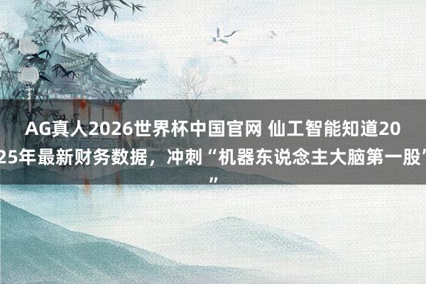 AG真人2026世界杯中国官网 仙工智能知道2025年最新财务数据,冲刺“机器东说念主大脑第一股”
